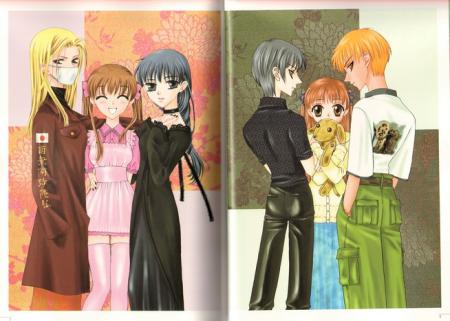 Toru avec ses amies et avec Kyo et Yuki